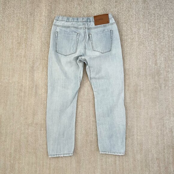 Revolve One Teaspoon Shabbies Blue Ripped Boyfriend Cropped Jeans S - Picture 4 of 11